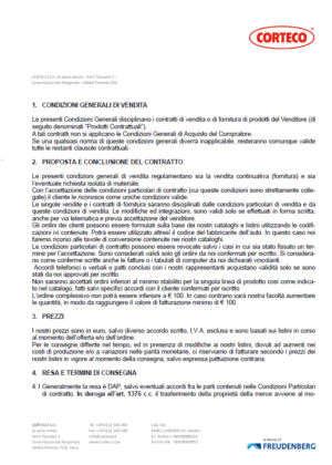 Condizioni Generali e Termini di Vendita