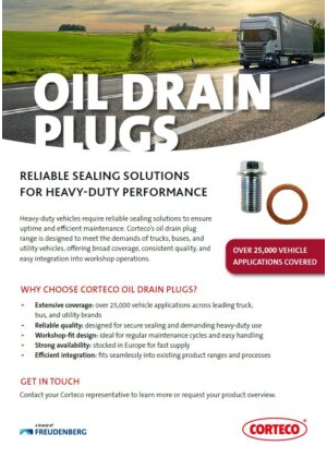 Oil Drain Plugs for Heavy Duty Applications